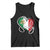 Sicily Palermo Italy Medusa Sicilia Heart Italian Flag Tank Top - Wonder Print Shop