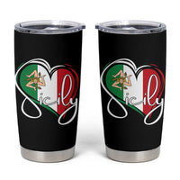 Sicily Palermo Italy Medusa Sicilia Heart Italian Flag Tumbler Cup - Wonder Print Shop