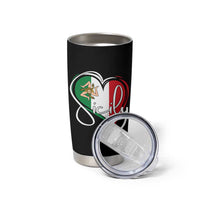 Sicily Palermo Italy Medusa Sicilia Heart Italian Flag Tumbler Cup - Wonder Print Shop