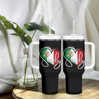 Sicily Palermo Italy Medusa Sicilia Heart Italian Flag Tumbler With Handle - Wonder Print Shop
