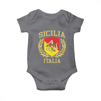 Sicilia Flag Sicily Palermo Italy Triskelion Baby Onesie - Wonder Print Shop