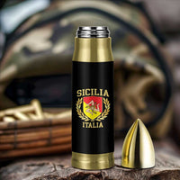 Sicilia Flag Sicily Palermo Italy Triskelion Bullet Tumbler - Wonder Print Shop