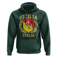 Sicilia Flag Sicily Palermo Italy Triskelion Hoodie - Wonder Print Shop