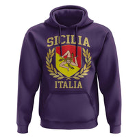 Sicilia Flag Sicily Palermo Italy Triskelion Hoodie - Wonder Print Shop