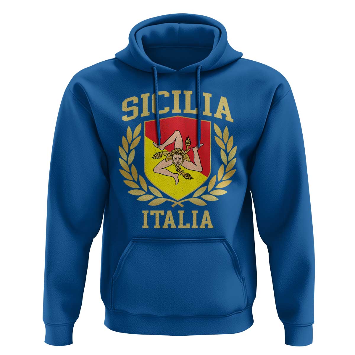 Sicilia Flag Sicily Palermo Italy Triskelion Hoodie - Wonder Print Shop