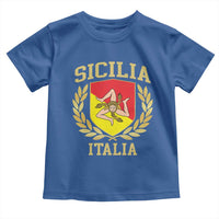 Sicilia Flag Sicily Palermo Italy Triskelion Toddler T Shirt - Wonder Print Shop