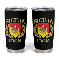 Sicilia Flag Sicily Palermo Italy Triskelion Tumbler Cup - Wonder Print Shop