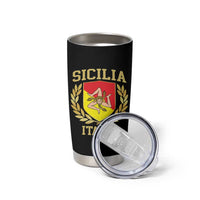 Sicilia Flag Sicily Palermo Italy Triskelion Tumbler Cup - Wonder Print Shop
