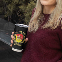 Sicilia Flag Sicily Palermo Italy Triskelion Tumbler Cup - Wonder Print Shop