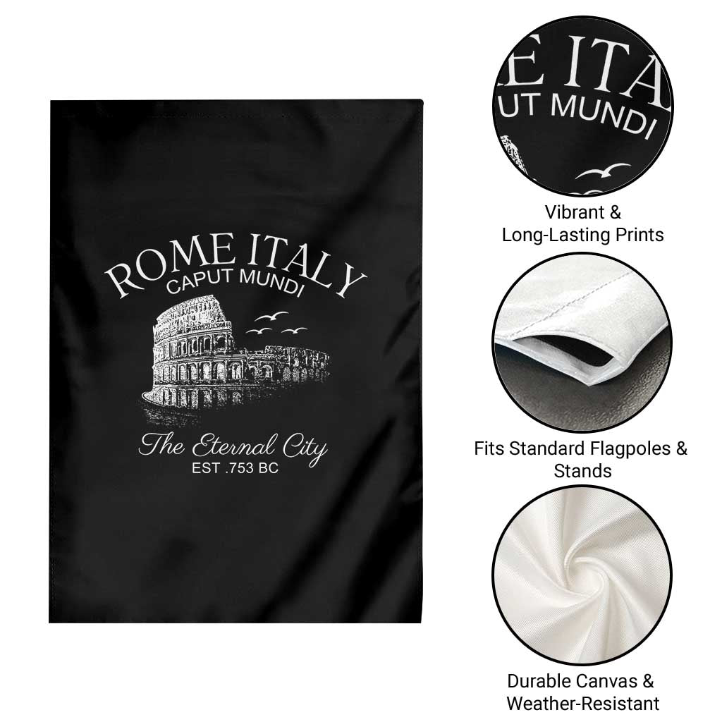 Rome Colosseum Italy Garden Flag Caput Mindi The Eternal City Amphitheatre Ancient - Wonder Print Shop