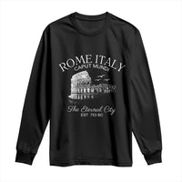 Rome Colosseum Italy Long Sleeve Shirt Caput Mindi The Eternal City Amphitheatre Ancient - Wonder Print Shop