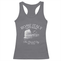 Rome Colosseum Italy Racerback Tank Top Caput Mindi The Eternal City Amphitheatre Ancient - Wonder Print Shop