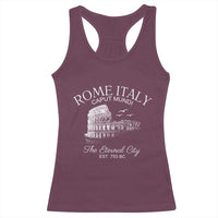 Rome Colosseum Italy Racerback Tank Top Caput Mindi The Eternal City Amphitheatre Ancient - Wonder Print Shop