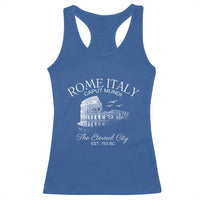 Rome Colosseum Italy Racerback Tank Top Caput Mindi The Eternal City Amphitheatre Ancient - Wonder Print Shop