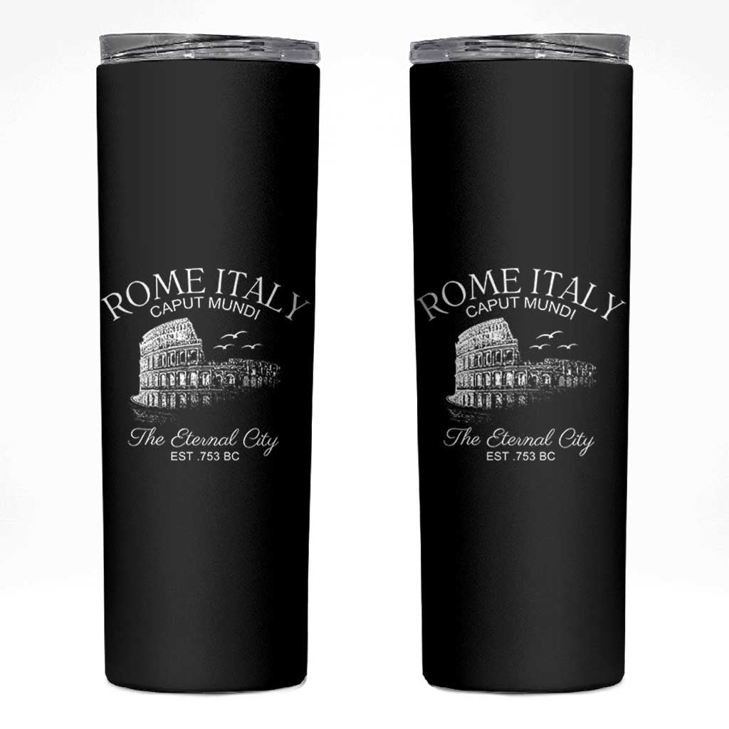 Rome Colosseum Italy Skinny Tumbler Caput Mindi The Eternal City Amphitheatre Ancient - Wonder Print Shop