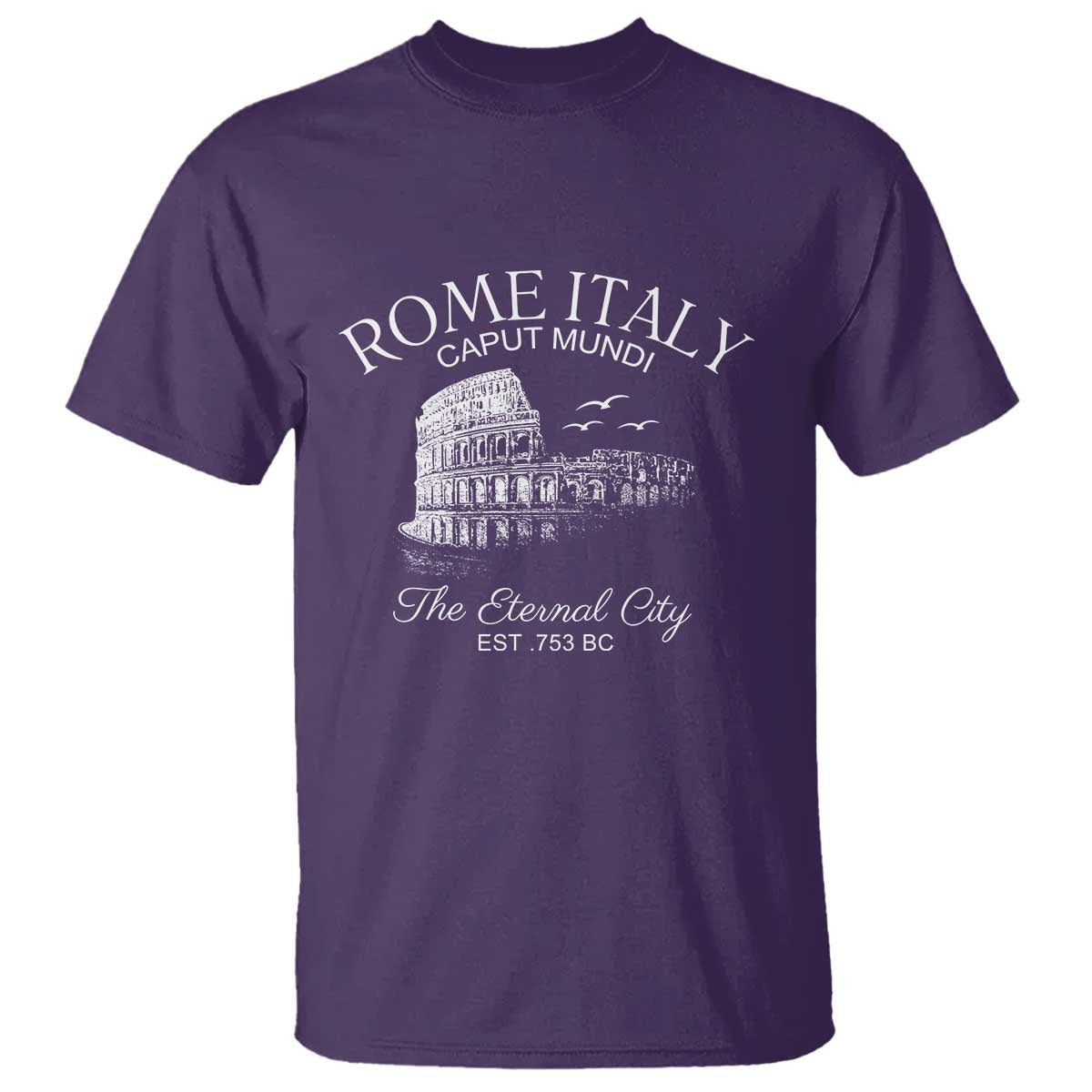 Rome Colosseum Italy T Shirt Caput Mindi The Eternal City Amphitheatre Ancient - Wonder Print Shop