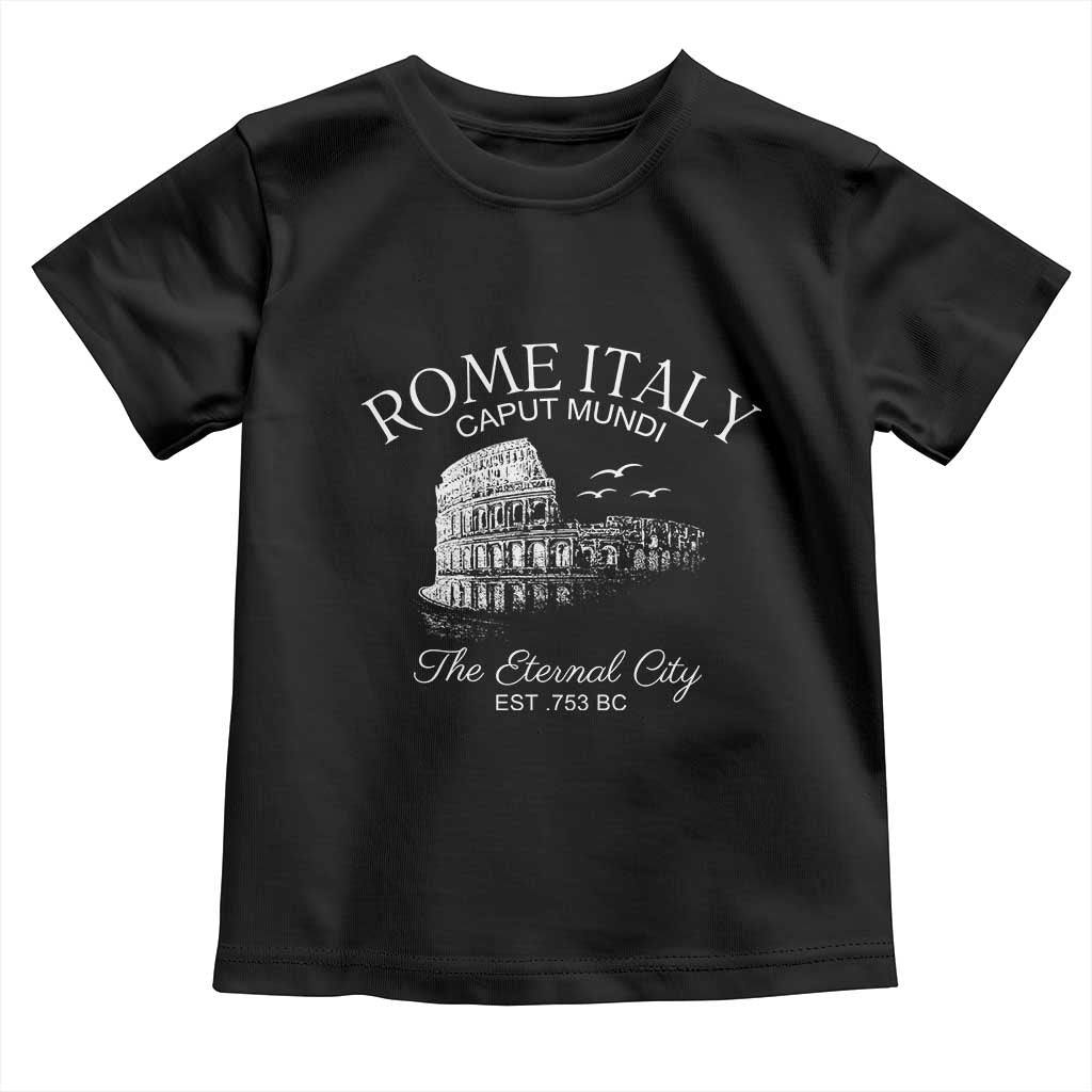 Rome Colosseum Italy Toddler T Shirt Caput Mindi The Eternal City Amphitheatre Ancient - Wonder Print Shop
