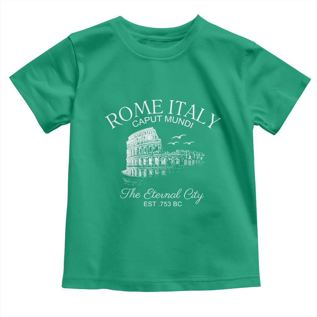 Rome Colosseum Italy Toddler T Shirt Caput Mindi The Eternal City Amphitheatre Ancient - Wonder Print Shop