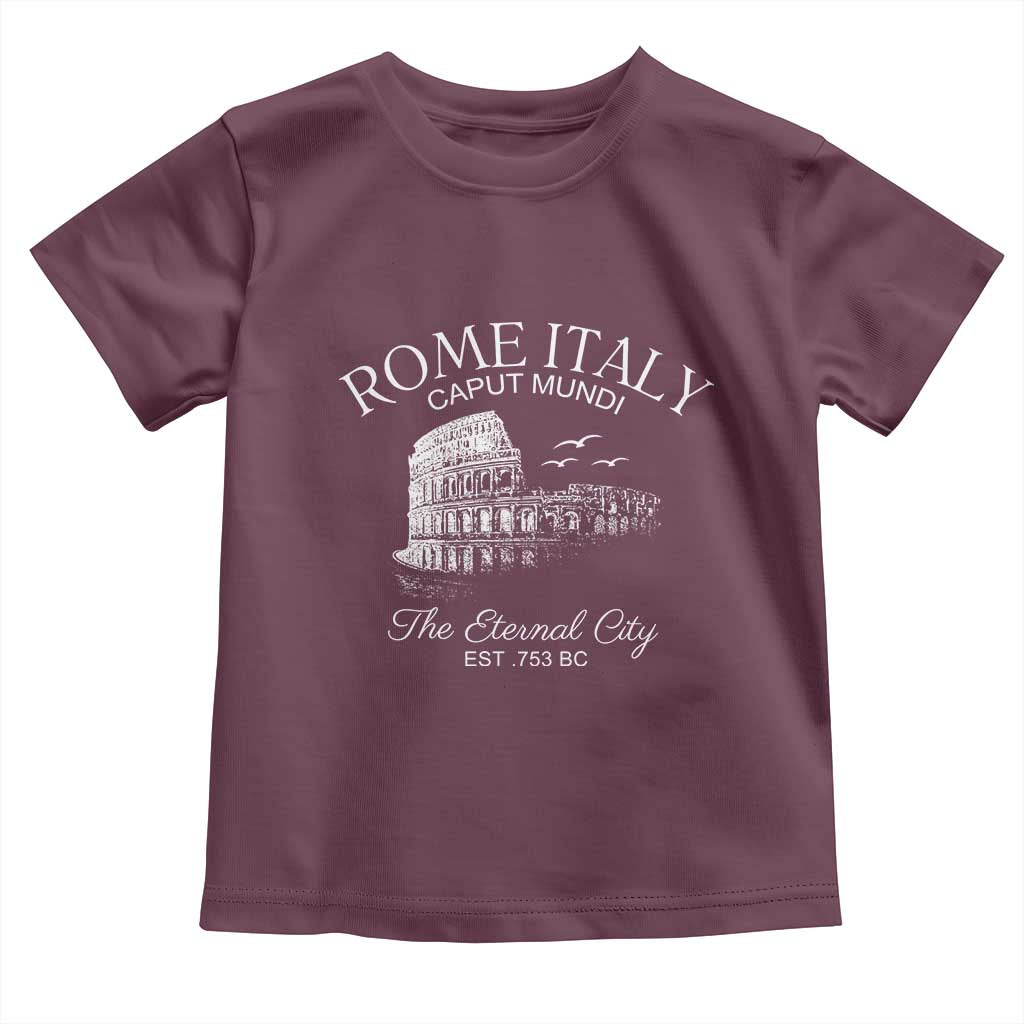 Rome Colosseum Italy Toddler T Shirt Caput Mindi The Eternal City Amphitheatre Ancient - Wonder Print Shop
