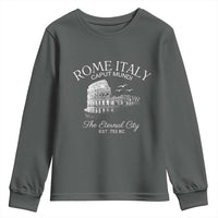 Rome Colosseum Italy Youth Sweatshirt Caput Mindi The Eternal City Amphitheatre Ancient - Wonder Print Shop
