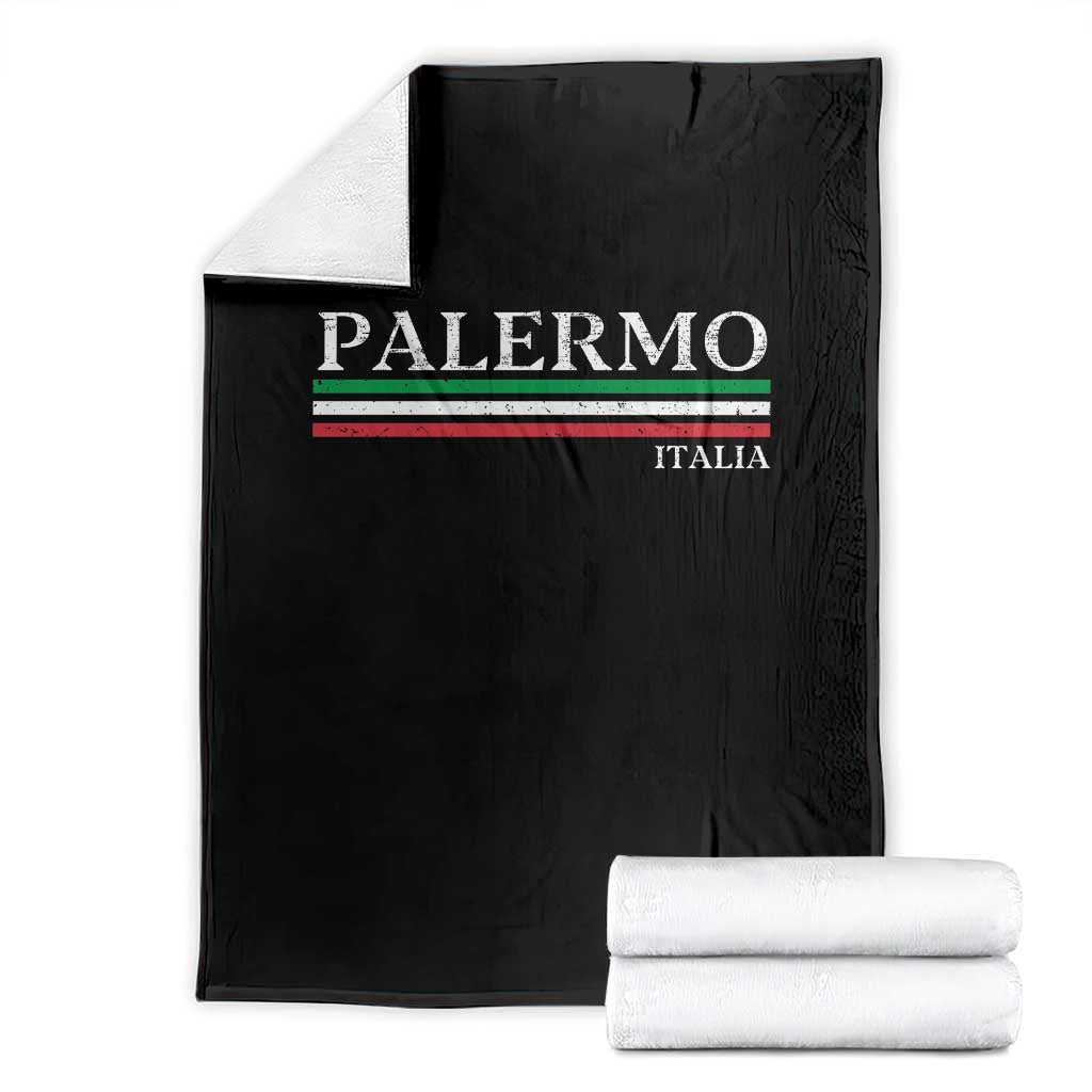 Palermo Sicily Italian Flag Souvenirs Sicilia Italia Throw Blanket - Wonder Print Shop
