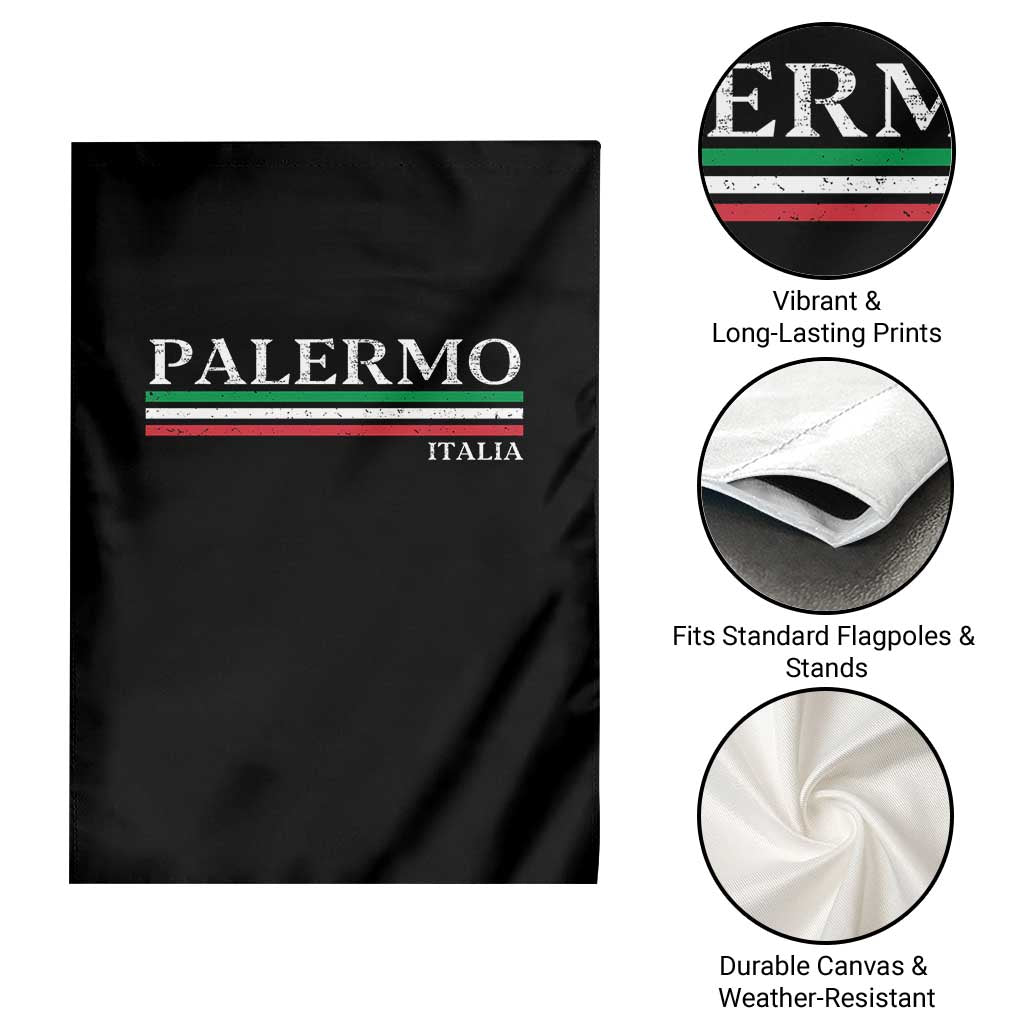 Palermo Sicily Italian Flag Souvenirs Sicilia Italia Garden Flag - Wonder Print Shop