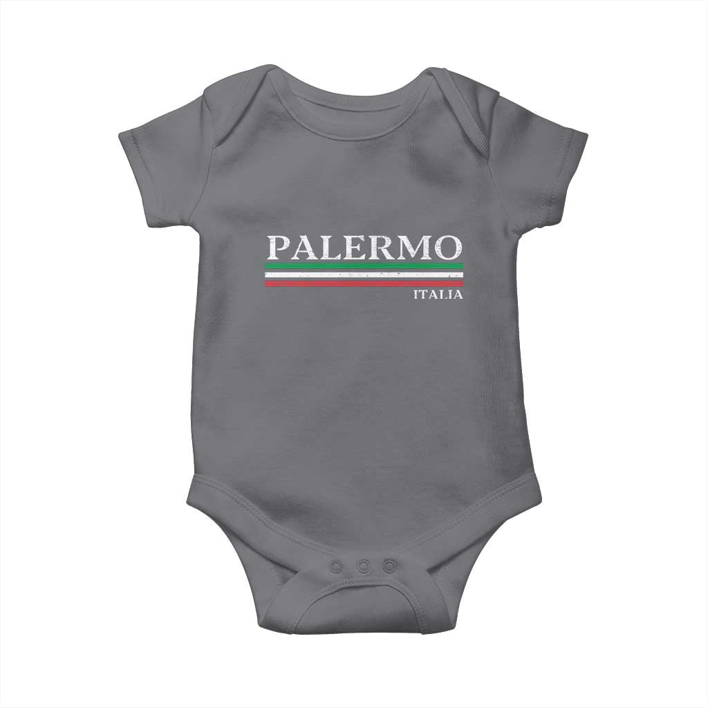 Palermo Sicily Italian Flag Souvenirs Sicilia Italia Baby Onesie - Wonder Print Shop