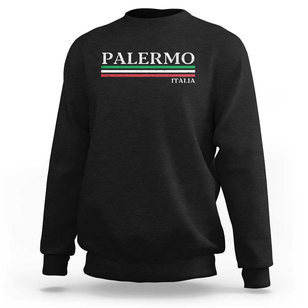 Palermo Sicily Italian Flag Souvenirs Sicilia Italia Sweatshirt - Wonder Print Shop