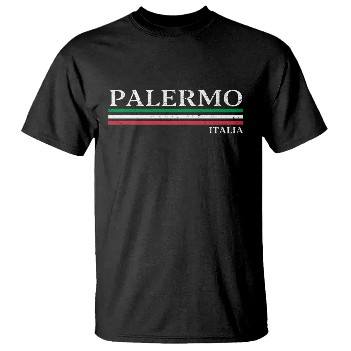Palermo Sicily Italian Flag Souvenirs Sicilia Italia T Shirt - Wonder Print Shop