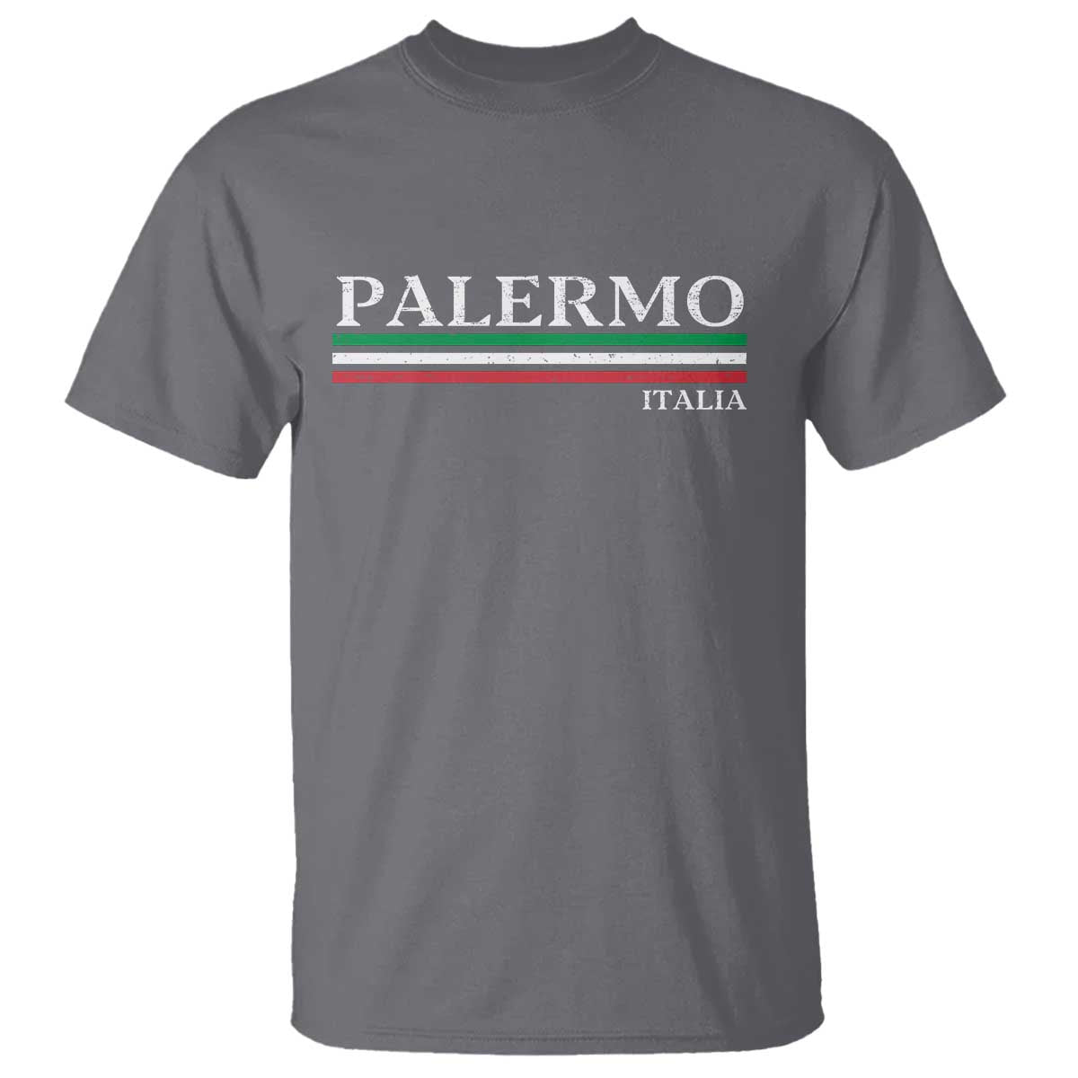 Palermo Sicily Italian Flag Souvenirs Sicilia Italia T Shirt - Wonder Print Shop