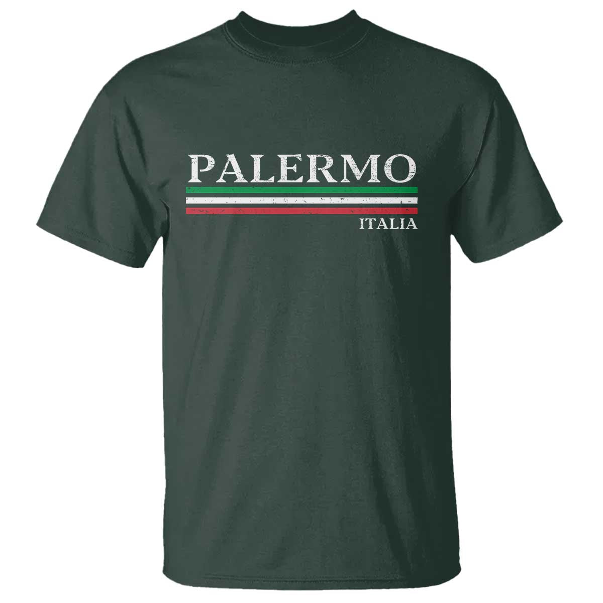 Palermo Sicily Italian Flag Souvenirs Sicilia Italia T Shirt - Wonder Print Shop