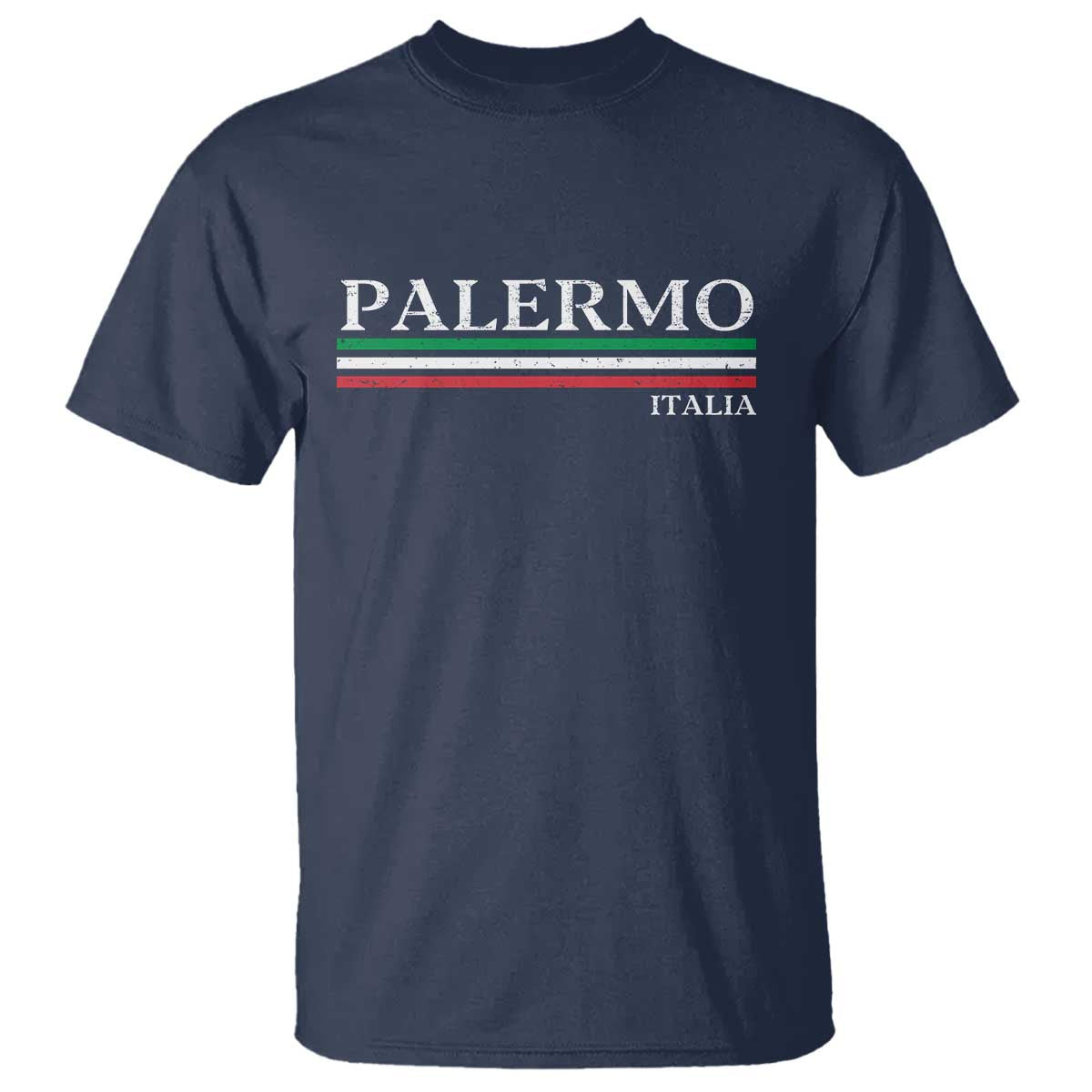 Palermo Sicily Italian Flag Souvenirs Sicilia Italia T Shirt - Wonder Print Shop