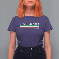 Palermo Sicily Italian Flag Souvenirs Sicilia Italia T Shirt For Women - Wonder Print Shop