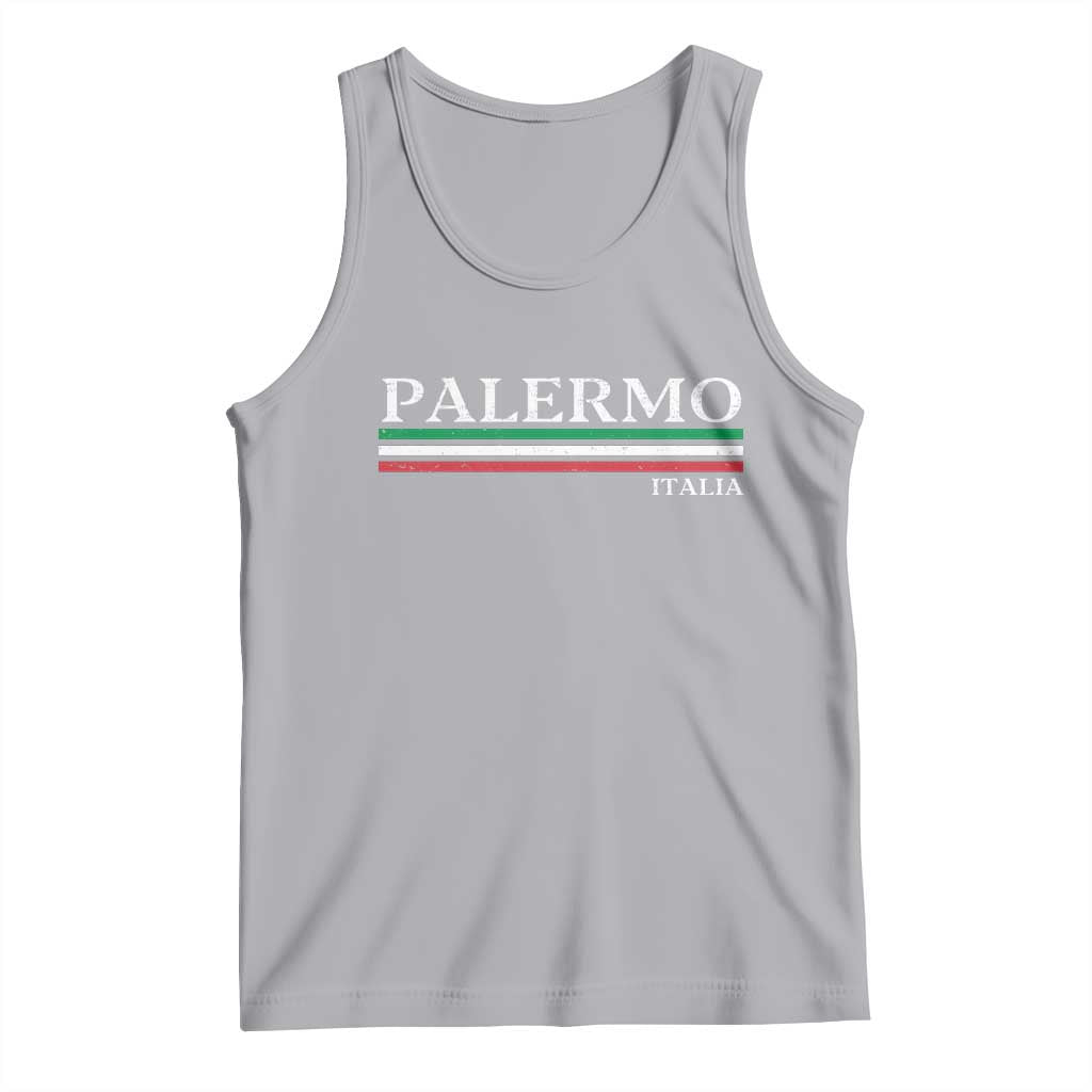 Palermo Sicily Italian Flag Souvenirs Sicilia Italia Tank Top - Wonder Print Shop