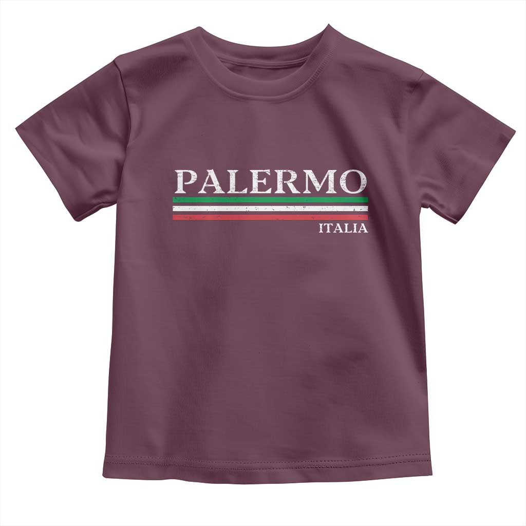 Palermo Sicily Italian Flag Souvenirs Sicilia Italia Toddler T Shirt - Wonder Print Shop