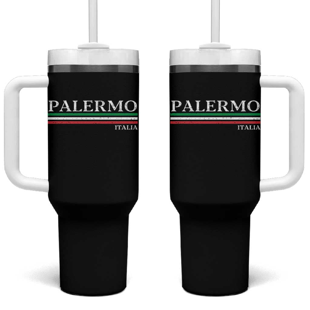 Palermo Sicily Italian Flag Souvenirs Sicilia Italia Tumbler With Handle - Wonder Print Shop