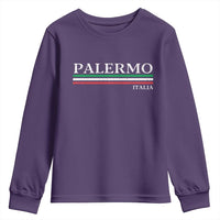 Palermo Sicily Italian Flag Souvenirs Sicilia Italia Youth Sweatshirt - Wonder Print Shop