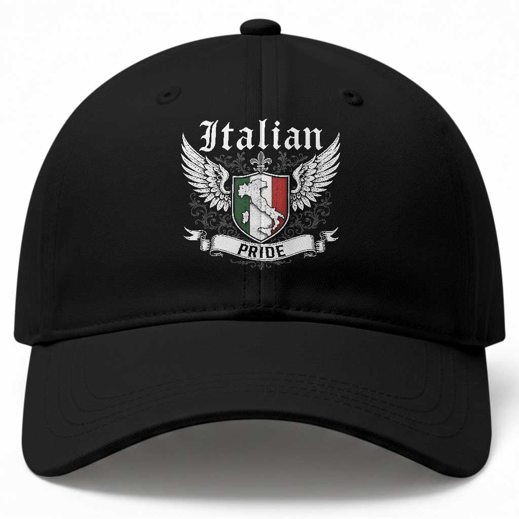 Italian Pride Baseball Cap Vintage Patriotic Italy Map