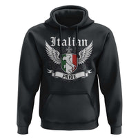 Italian Pride Hoodie Vintage Patriotic Italy Map - Wonder Print Shop