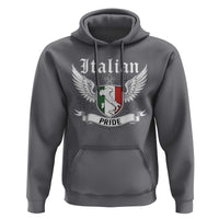 Italian Pride Hoodie Vintage Patriotic Italy Map - Wonder Print Shop