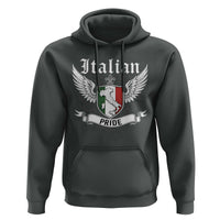 Italian Pride Hoodie Vintage Patriotic Italy Map - Wonder Print Shop