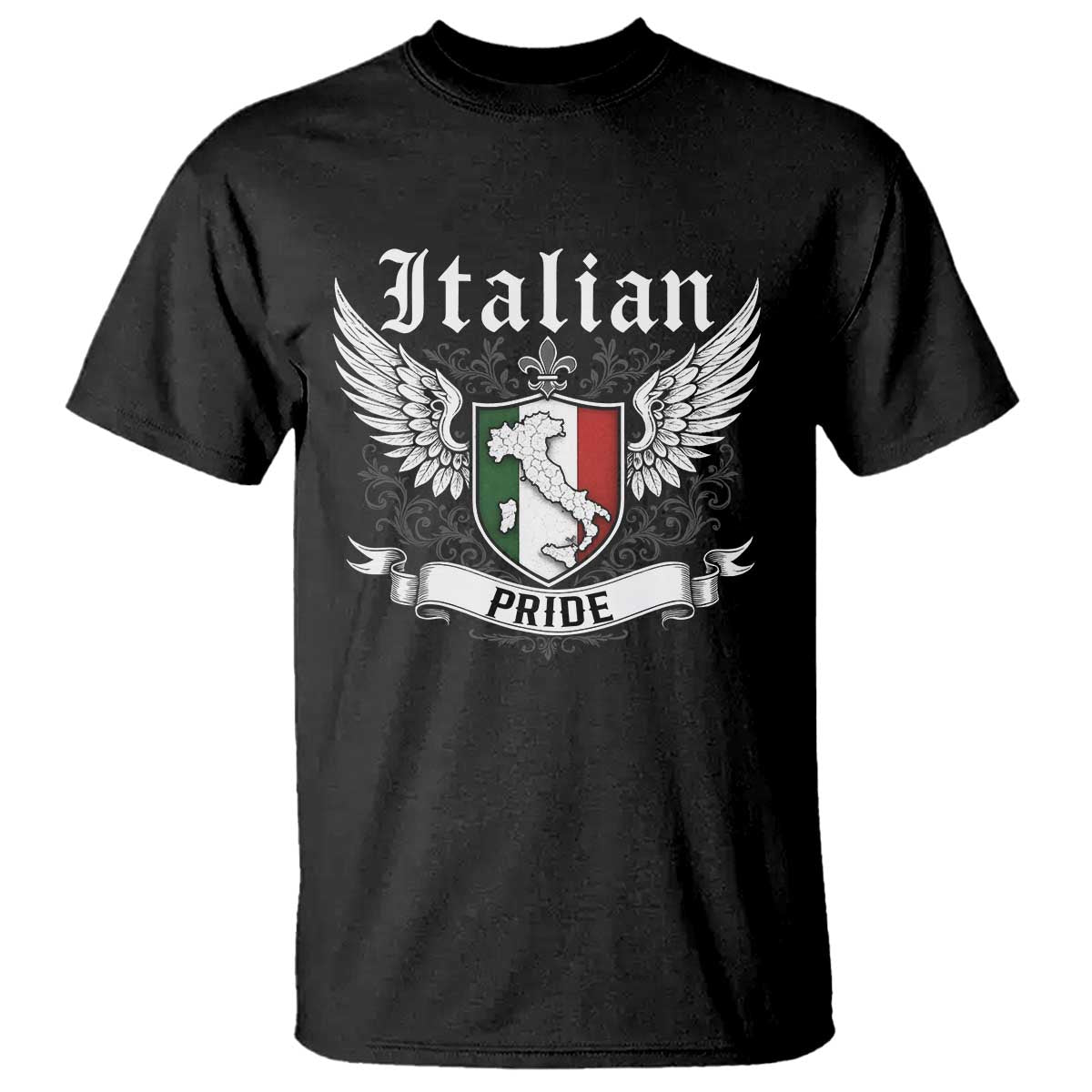 Italian Pride T Shirt Vintage Patriotic Italy Map - Wonder Print Shop