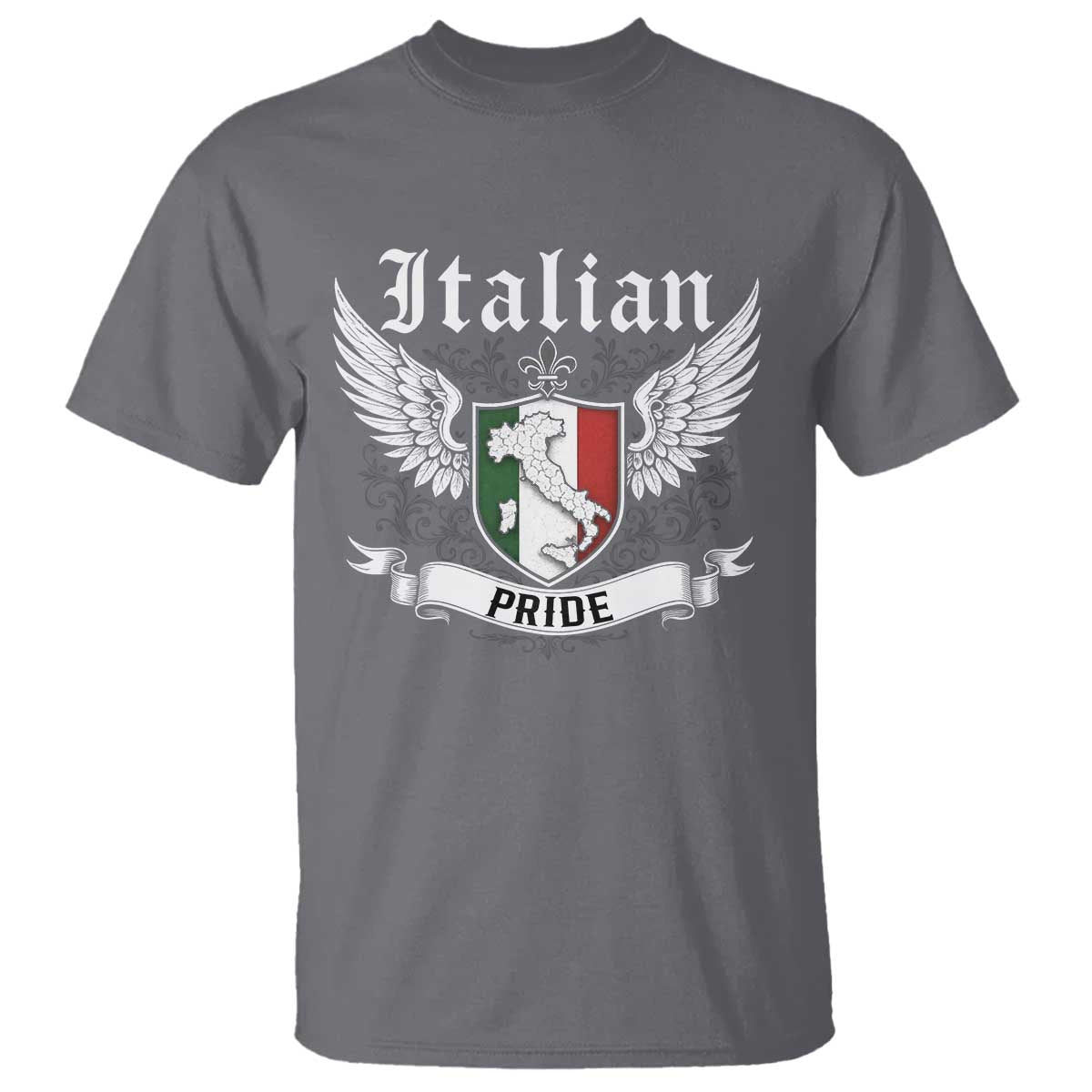 Italian Pride T Shirt Vintage Patriotic Italy Map - Wonder Print Shop