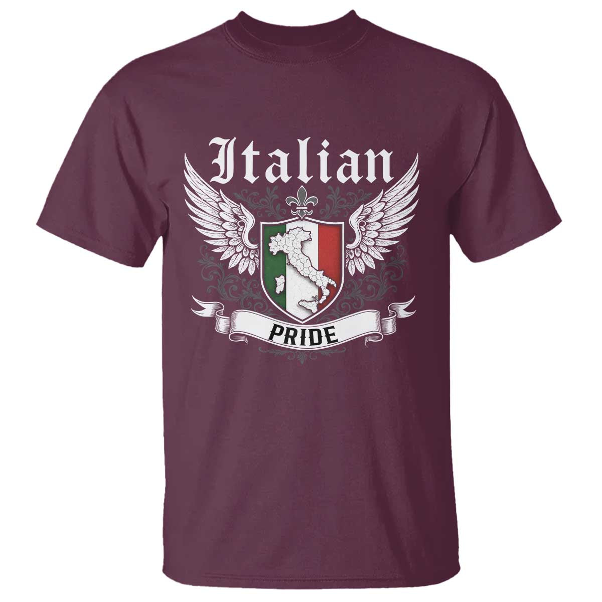 Italian Pride T Shirt Vintage Patriotic Italy Map - Wonder Print Shop