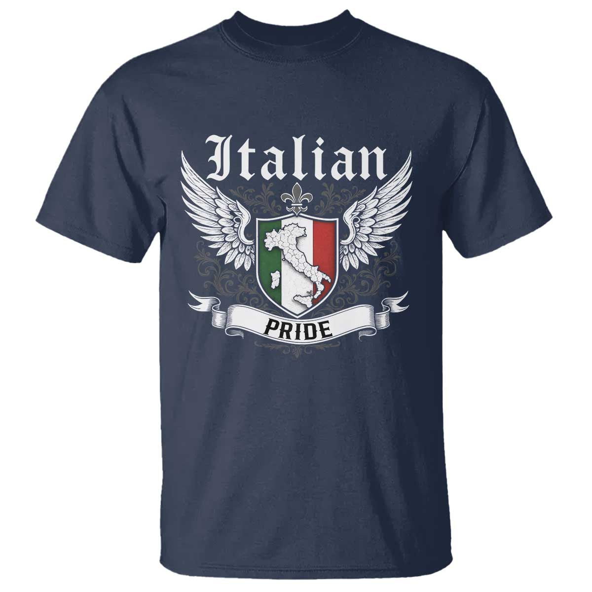 Italian Pride T Shirt Vintage Patriotic Italy Map - Wonder Print Shop
