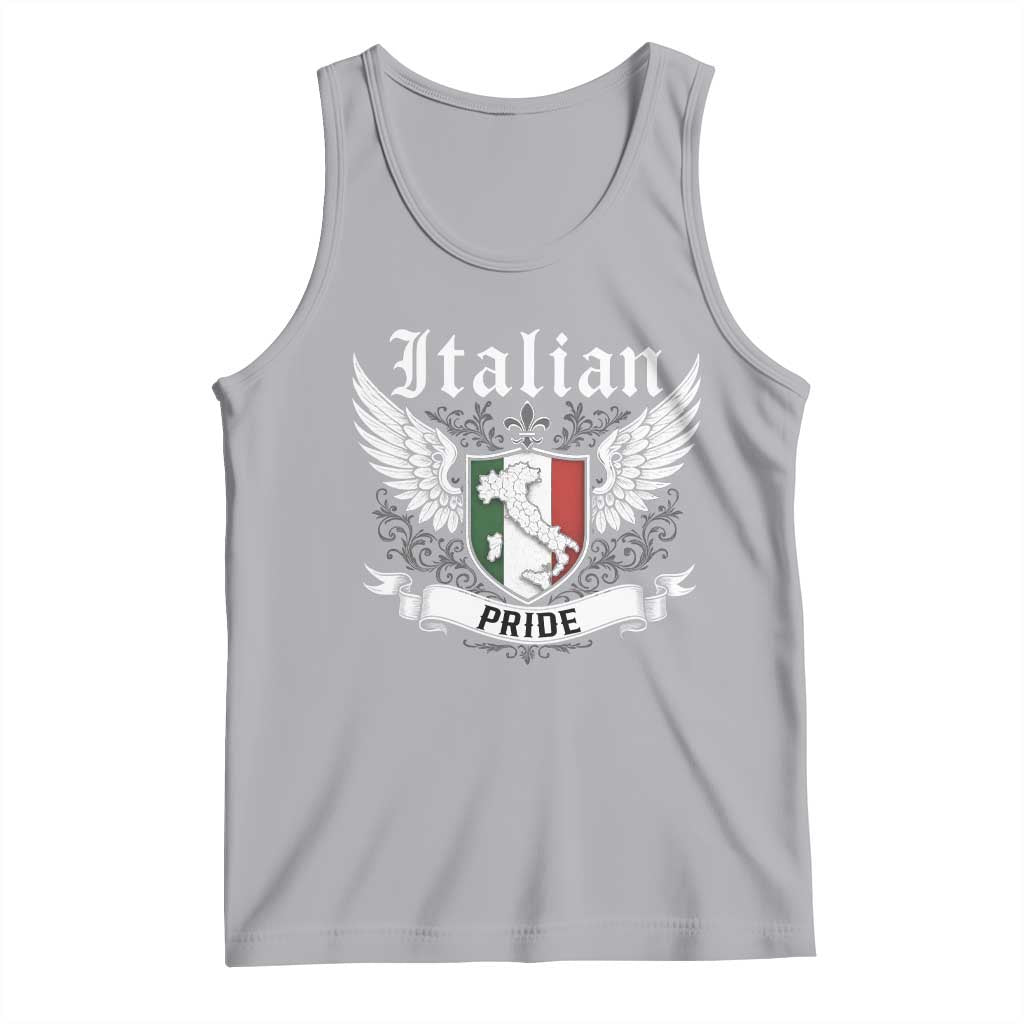 Italian Pride Tank Top Vintage Patriotic Italy Map - Wonder Print Shop