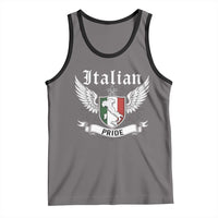 Italian Pride Tank Top Vintage Patriotic Italy Map - Wonder Print Shop