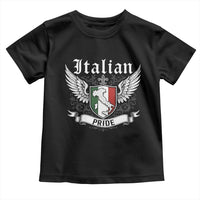 Italian Pride Toddler T Shirt Vintage Patriotic Italy Map - Wonder Print Shop