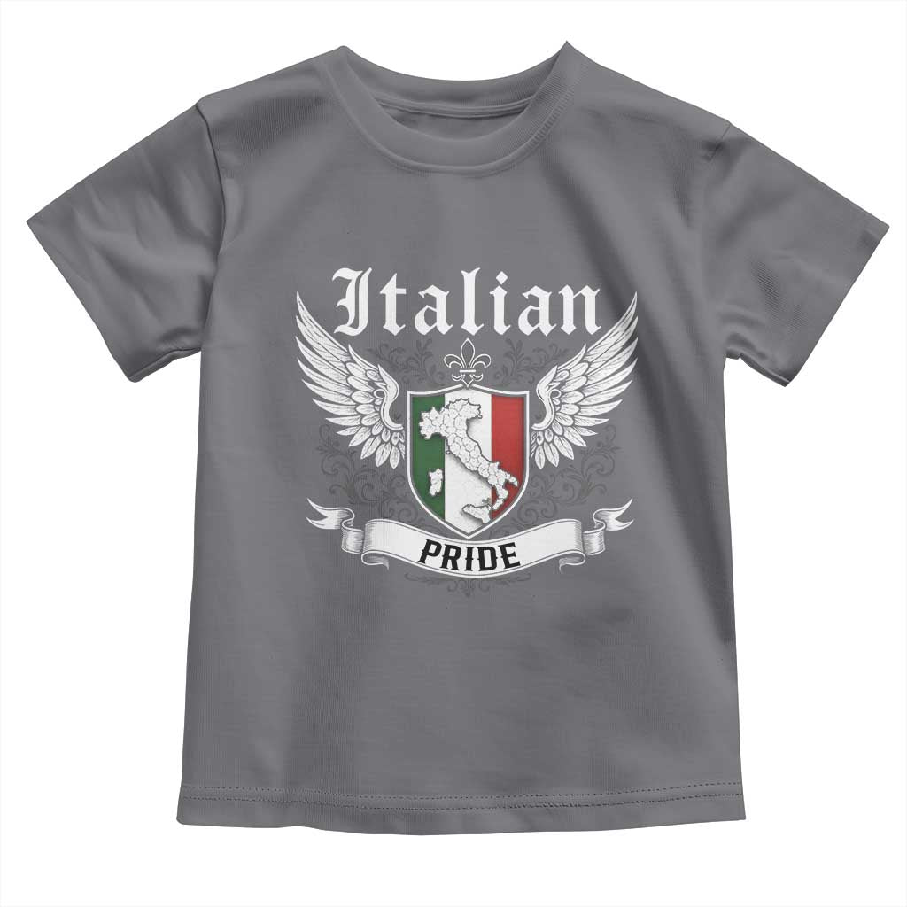 Italian Pride Toddler T Shirt Vintage Patriotic Italy Map - Wonder Print Shop