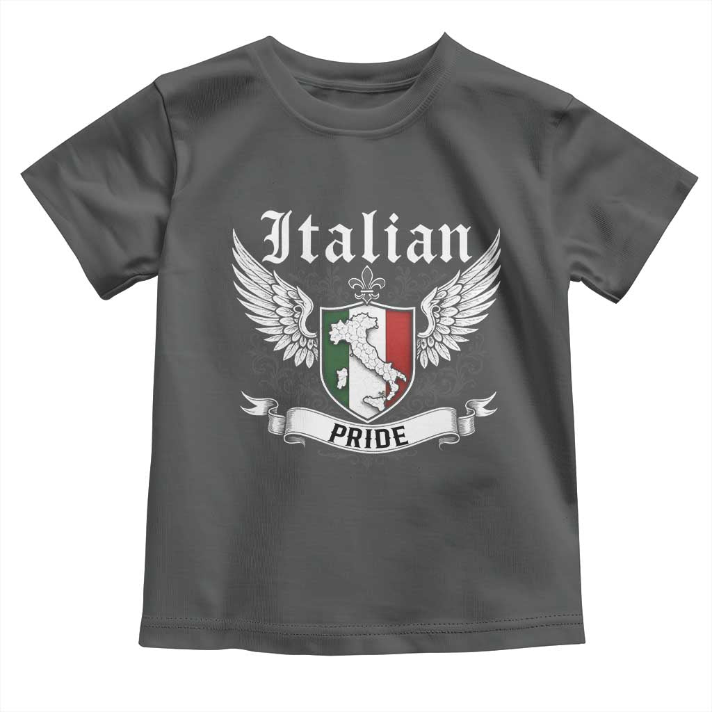 Italian Pride Toddler T Shirt Vintage Patriotic Italy Map - Wonder Print Shop